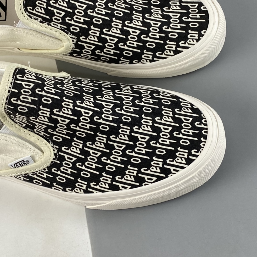 P140  Fear Of God x Vans slip on Reissue 恐惧上帝 FOG超限量联名低帮休闲板鞋 VN000EYEBWW