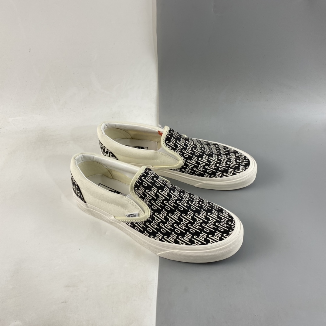 P140  Fear Of God x Vans slip on Reissue 恐惧上帝 FOG超限量联名低帮休闲板鞋 VN000EYEBWW