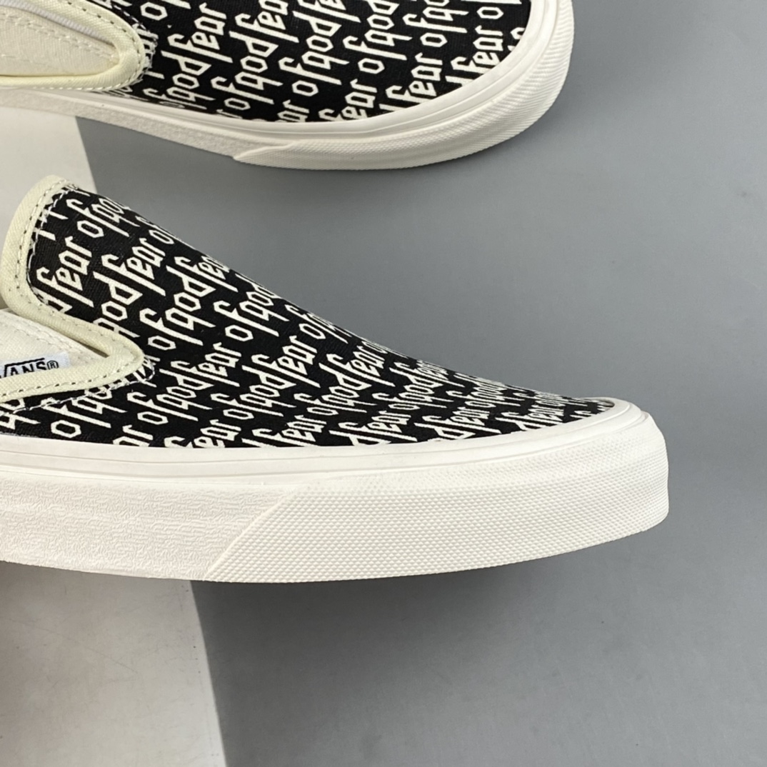 P140  Fear Of God x Vans slip on Reissue 恐惧上帝 FOG超限量联名低帮休闲板鞋 VN000EYEBWW