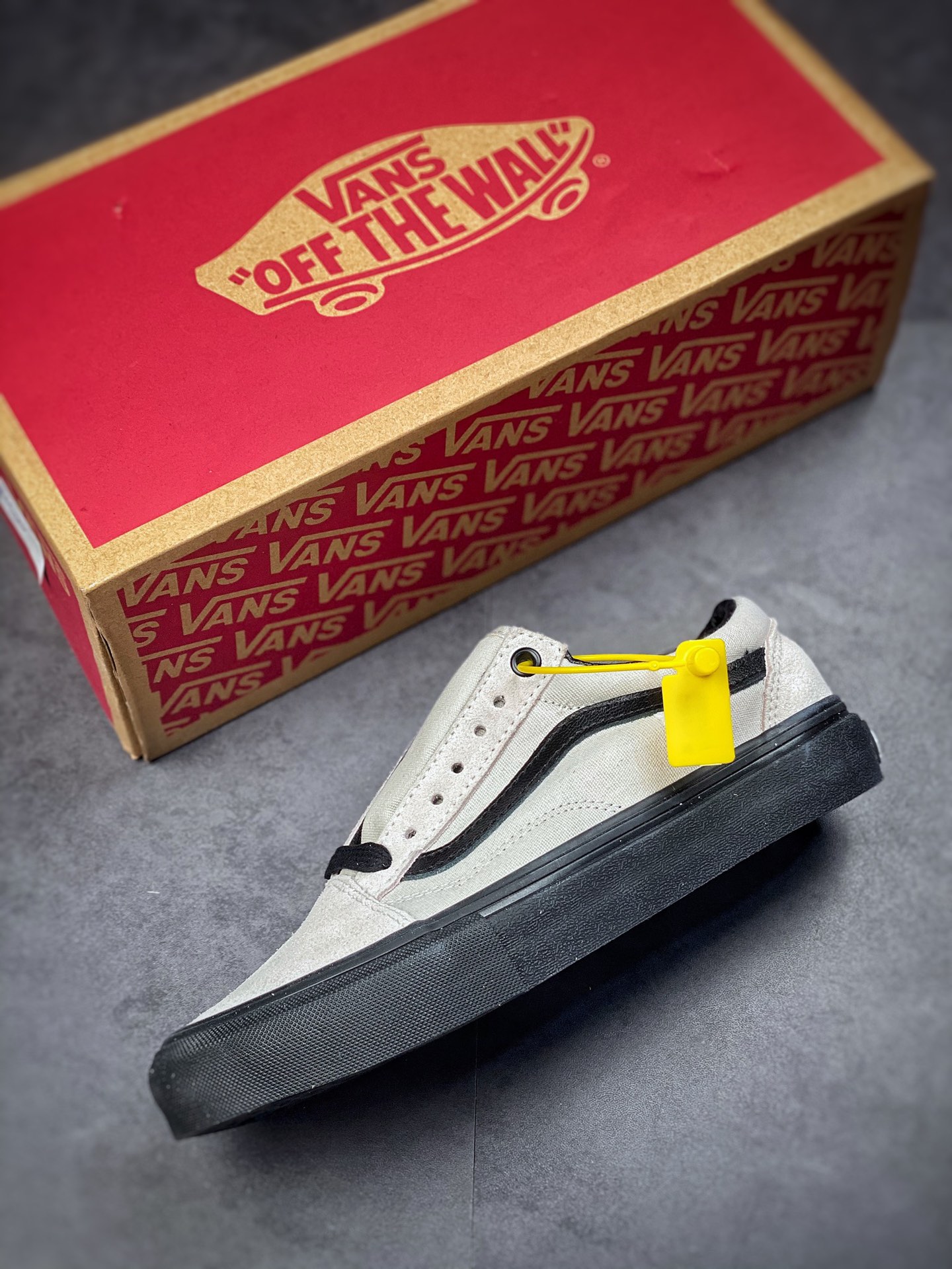 Vans Old Skool grey and black Oli Vans official help low canvas vulcanized shoes VN0A5FCBKIG