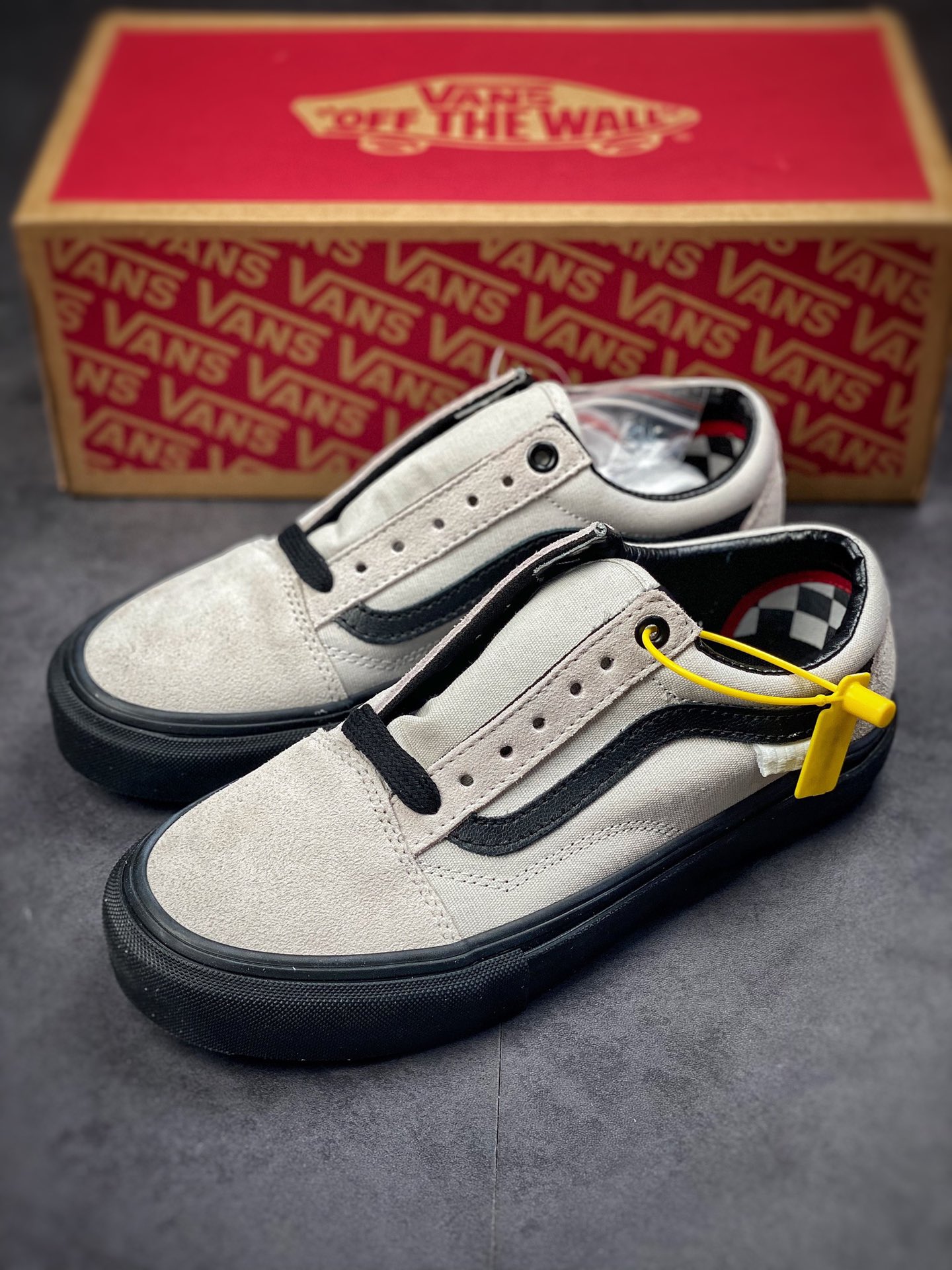 Vans Old Skool grey and black Oli Vans official help low canvas vulcanized shoes VN0A5FCBKIG