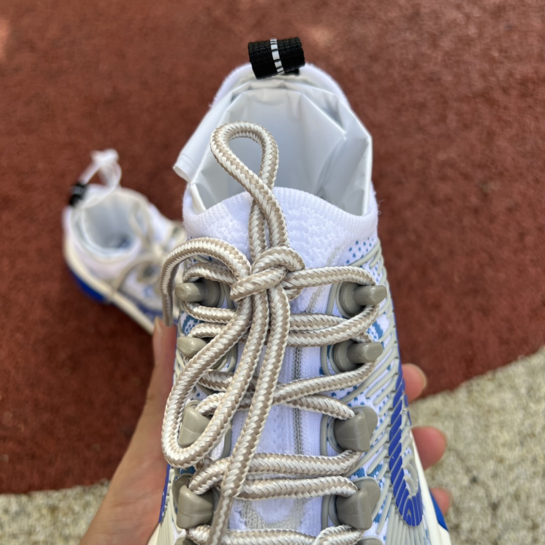 Gucci running shoes white and blue 22 spring and summer Gucci Gucci double G lace-up sneakers