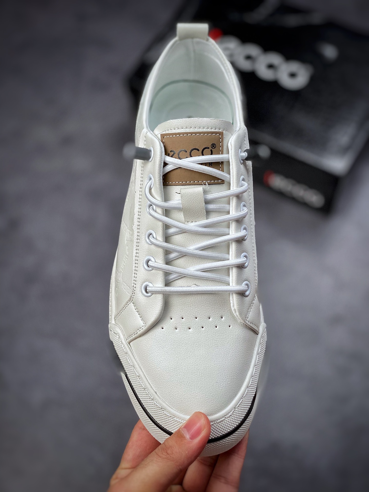 ECCO love step Huang Jingyu the same casual small leather shoes with clear texture of the first layer of calfskin