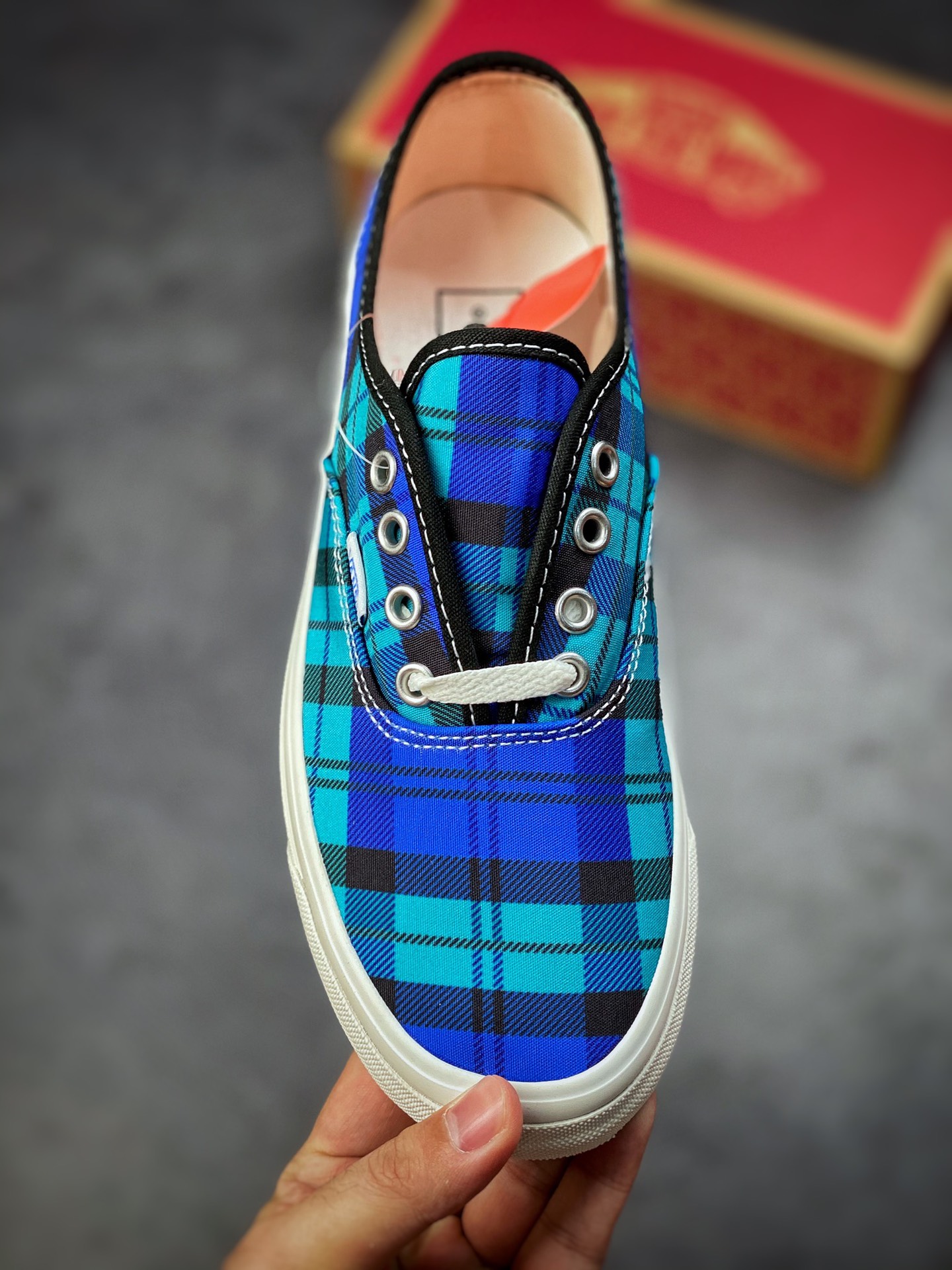 Vans Vans Official Color Anaheim Scottish Plaid Style 44 Canvas Shoes VN0A5KX4Y61