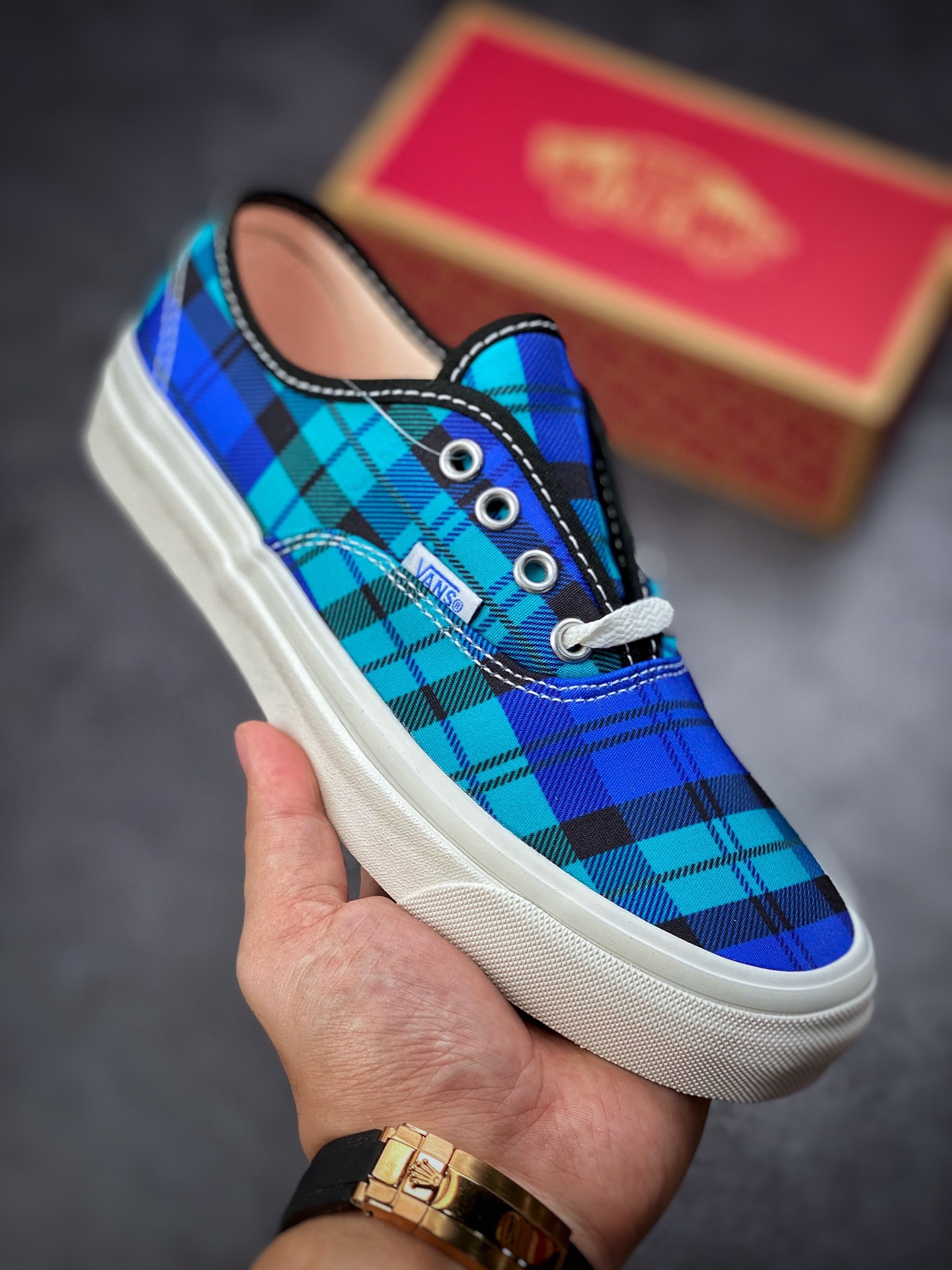 Vans Vans Official Color Anaheim Scottish Plaid Style 44 Canvas Shoes VN0A5KX4Y61