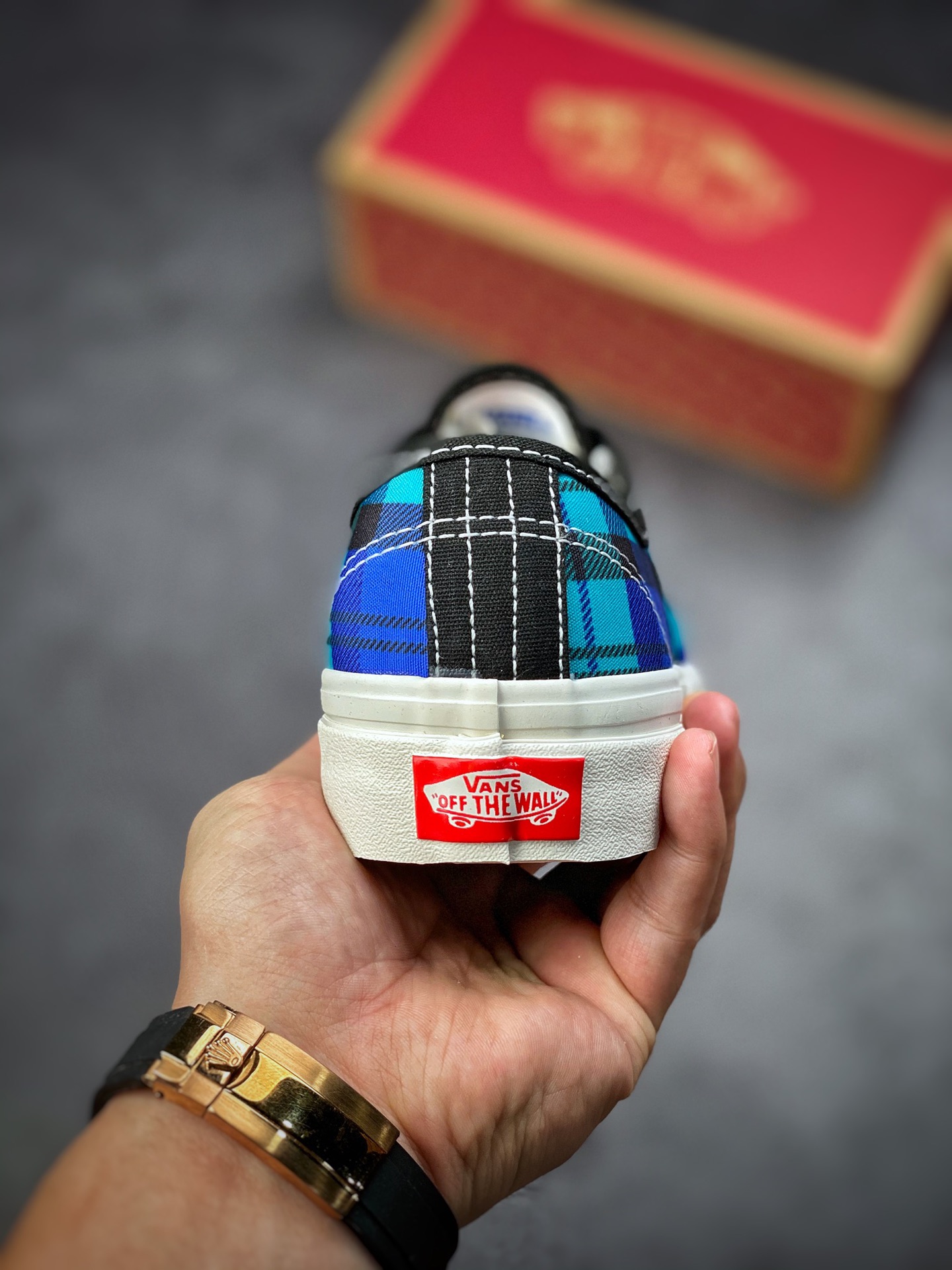 Vans Vans Official Color Anaheim Scottish Plaid Style 44 Canvas Shoes VN0A5KX4Y61