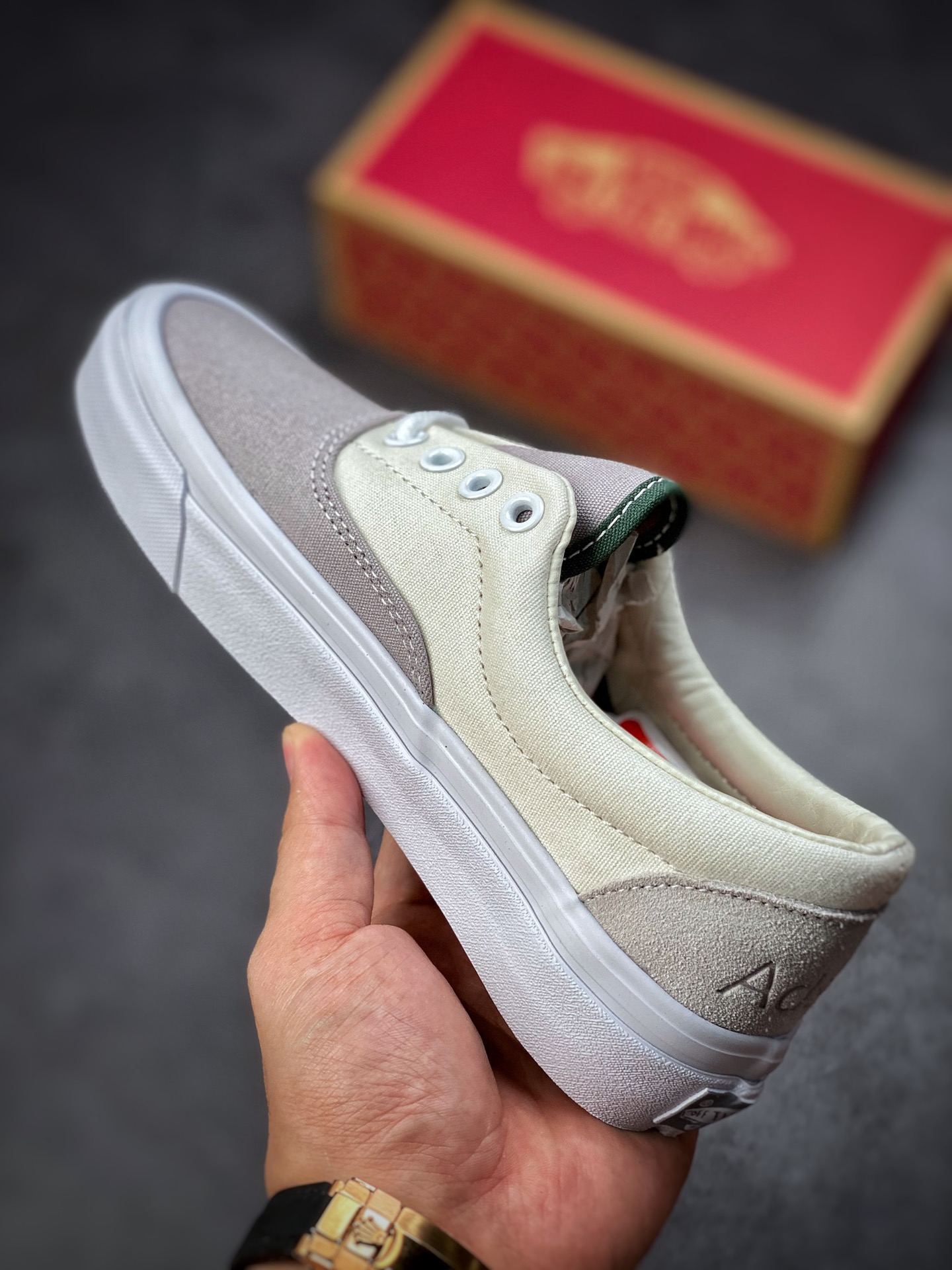 Vans Vans Official Adsum x Vans Vault 2022 Joint Grey and White Stitching