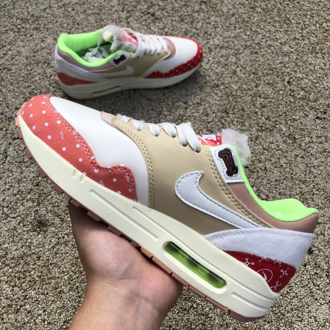 Nike Air Max 1 PRM Chinese Pastoral Dog Color Patchwork Barking Dog Running Shoes