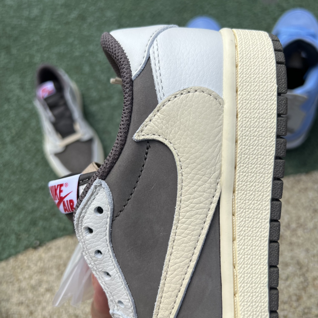 aj1倒钩低帮白棕 Air Jordan 1 AJ1倒钩白棕摩卡闪电TS联名球鞋DM7866-162