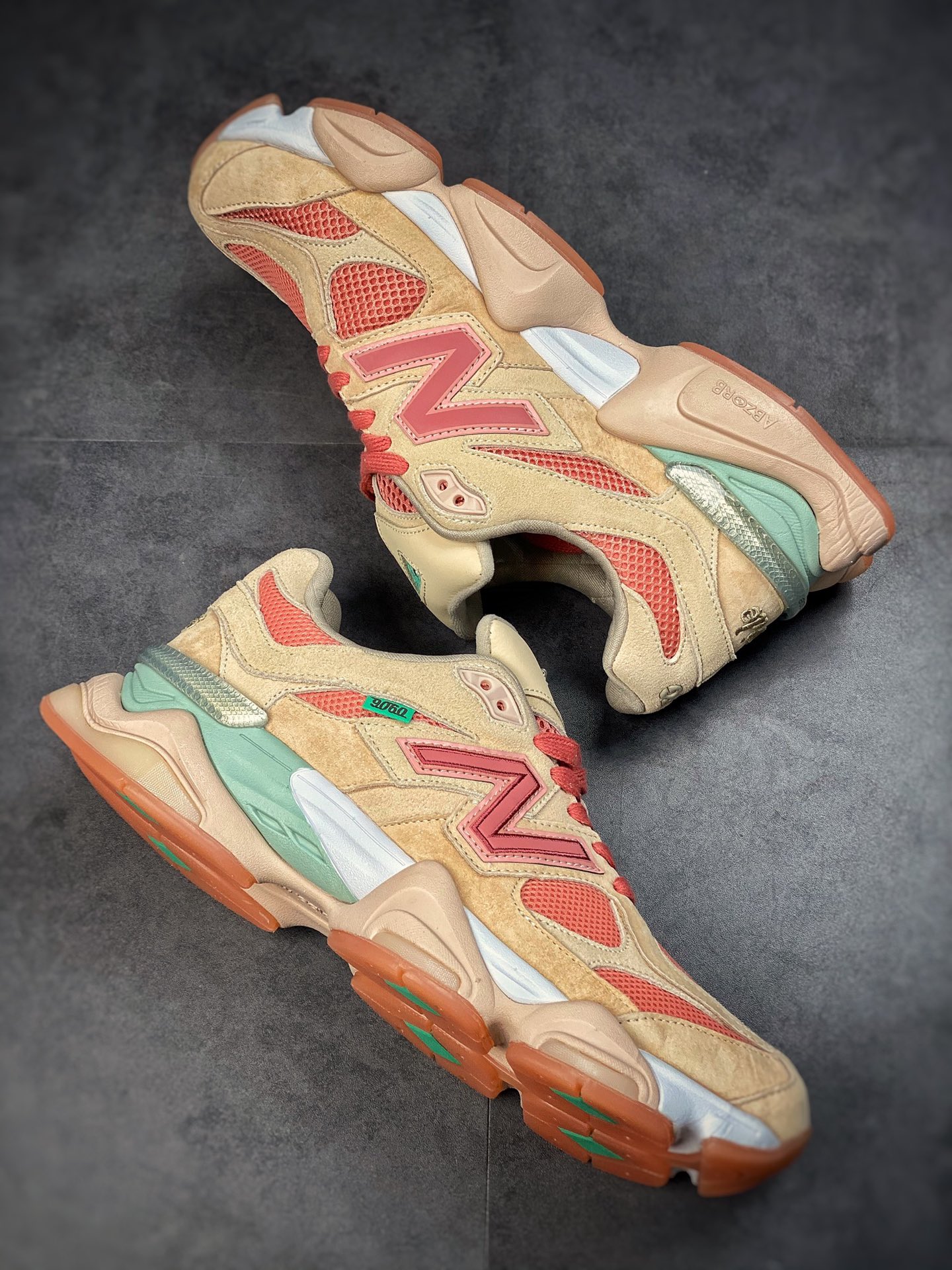 Joe Freshgoods x New Balance 9060 Rice Fan Joint Series Retro Casual Sports Dad Shoes Real