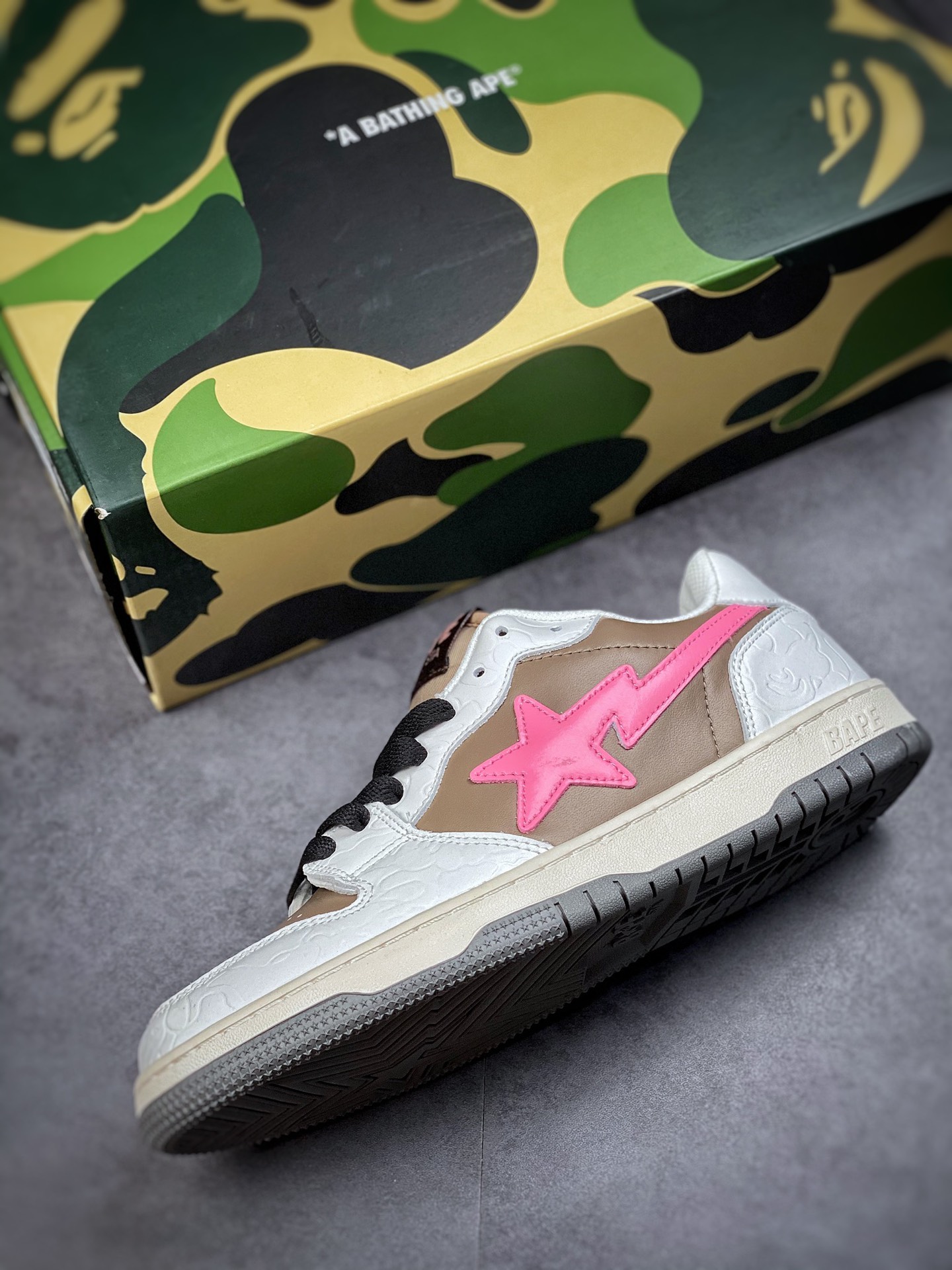 A Bathing Ape BAPE Sk8 Sta series low-top casual sports skateboard shoes