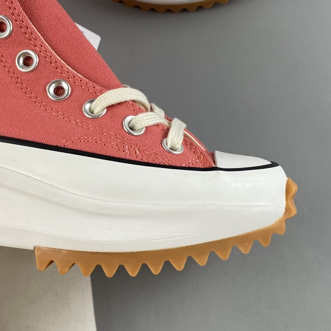 Converse Run Star Converse new pink heightened thick bottom canvas platform shoes 171300C