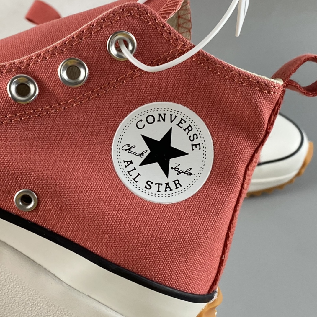 Converse Run Star Converse new pink heightened thick bottom canvas platform shoes 171300C