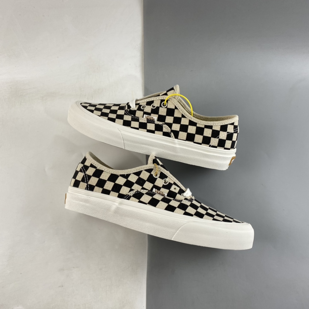 Vans Authentic SF ECO eco-friendly cotton material/retro checkerboard/classic low-top canvas shoes VN0A5JMH705