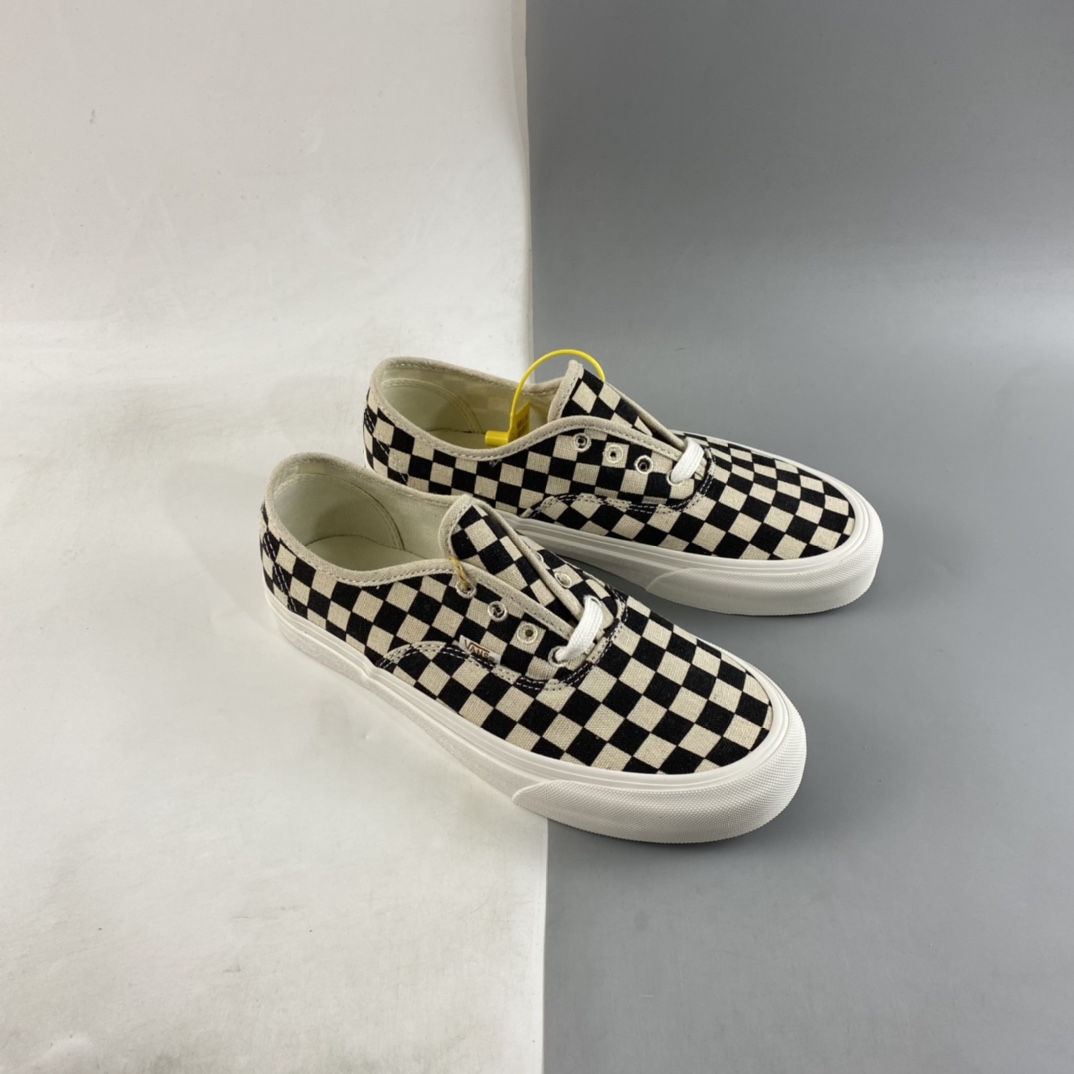 Vans Authentic SF ECO eco-friendly cotton material/retro checkerboard/classic low-top canvas shoes VN0A5JMH705