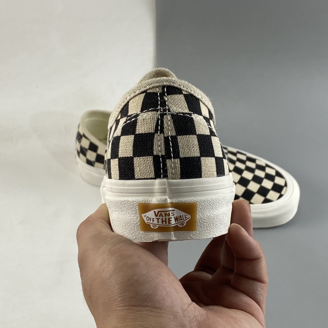 Vans Authentic SF ECO eco-friendly cotton material/retro checkerboard/classic low-top canvas shoes VN0A5JMH705