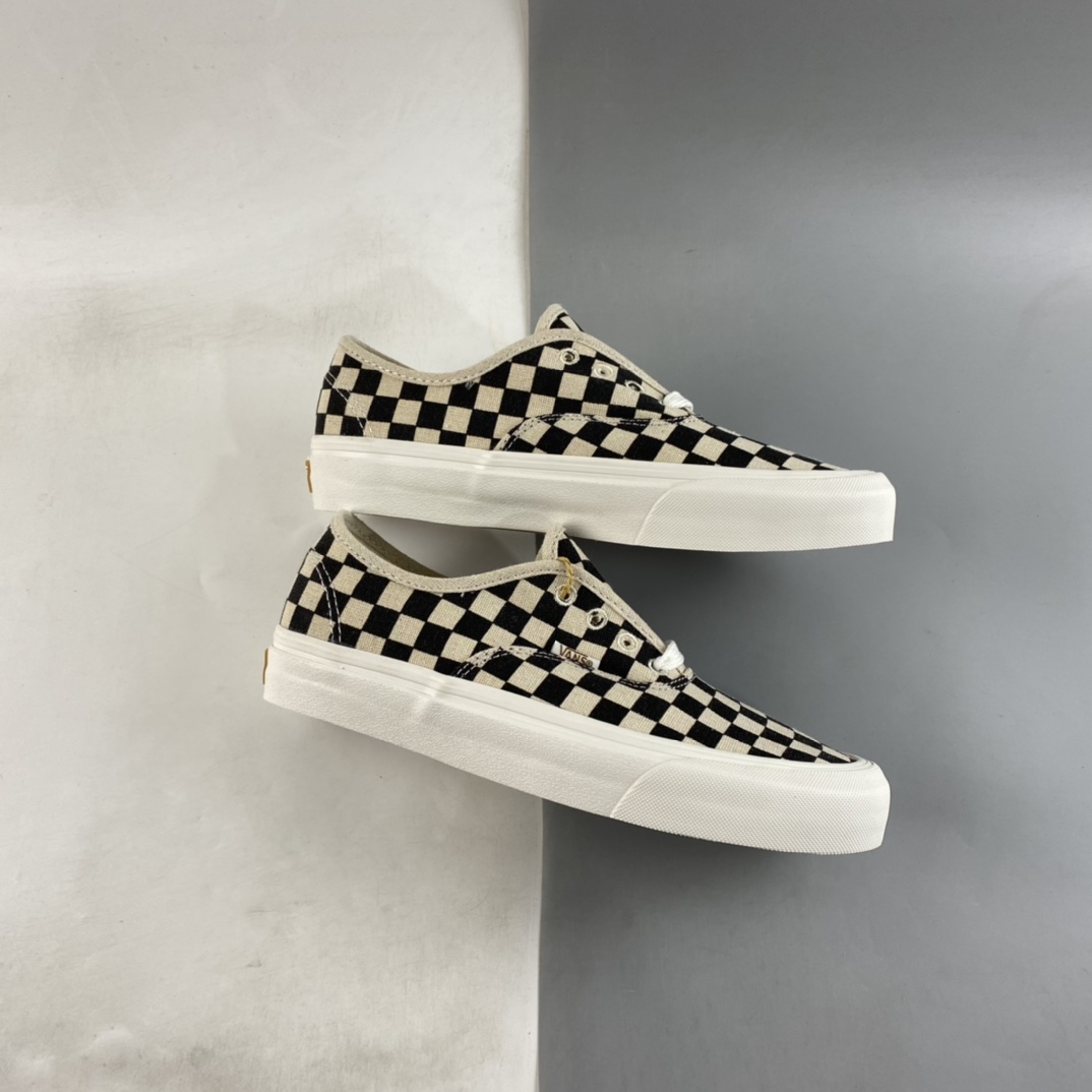 Vans Authentic SF ECO eco-friendly cotton material/retro checkerboard/classic low-top canvas shoes VN0A5JMH705