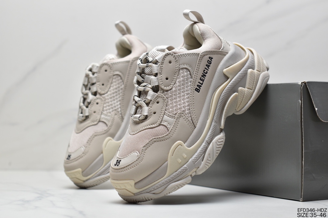 390 Balenciaga Triple S O巴黎世家复古老爹鞋 536737 W2FW1 4561