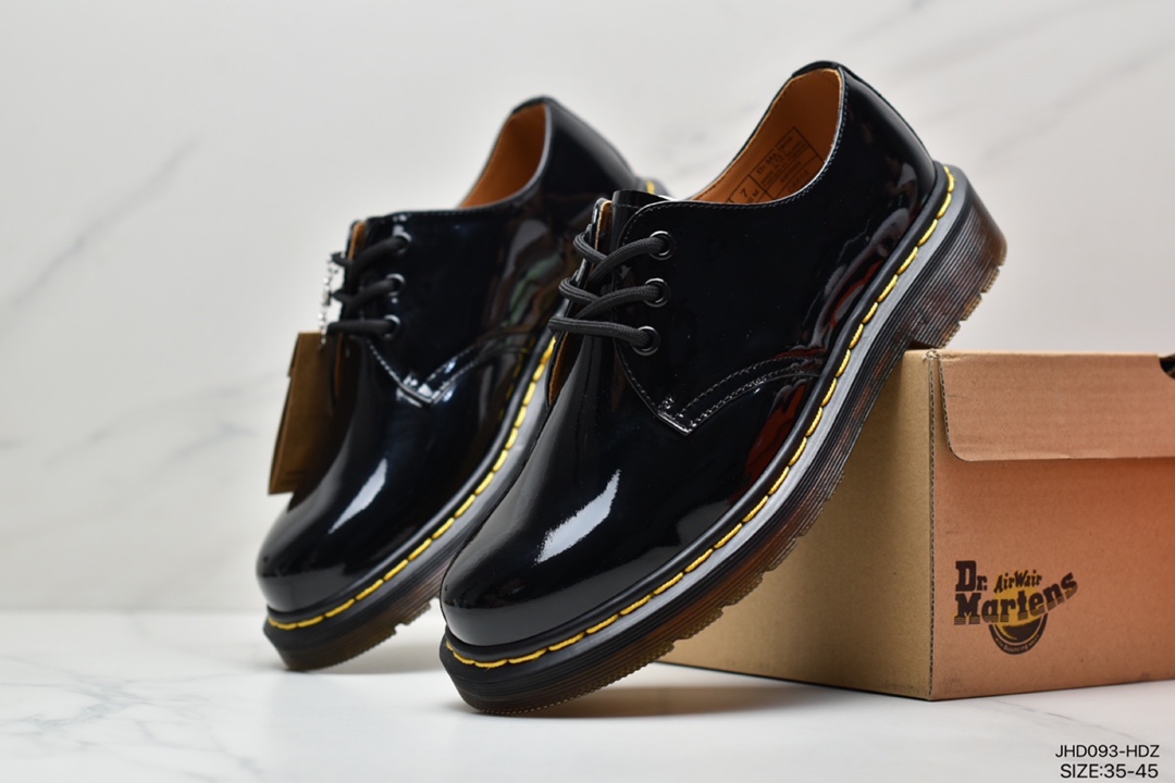 Net red classic Dr.martens exclusive first 21s Martin boots 1461 low-top sponge cake in the thick bottom series