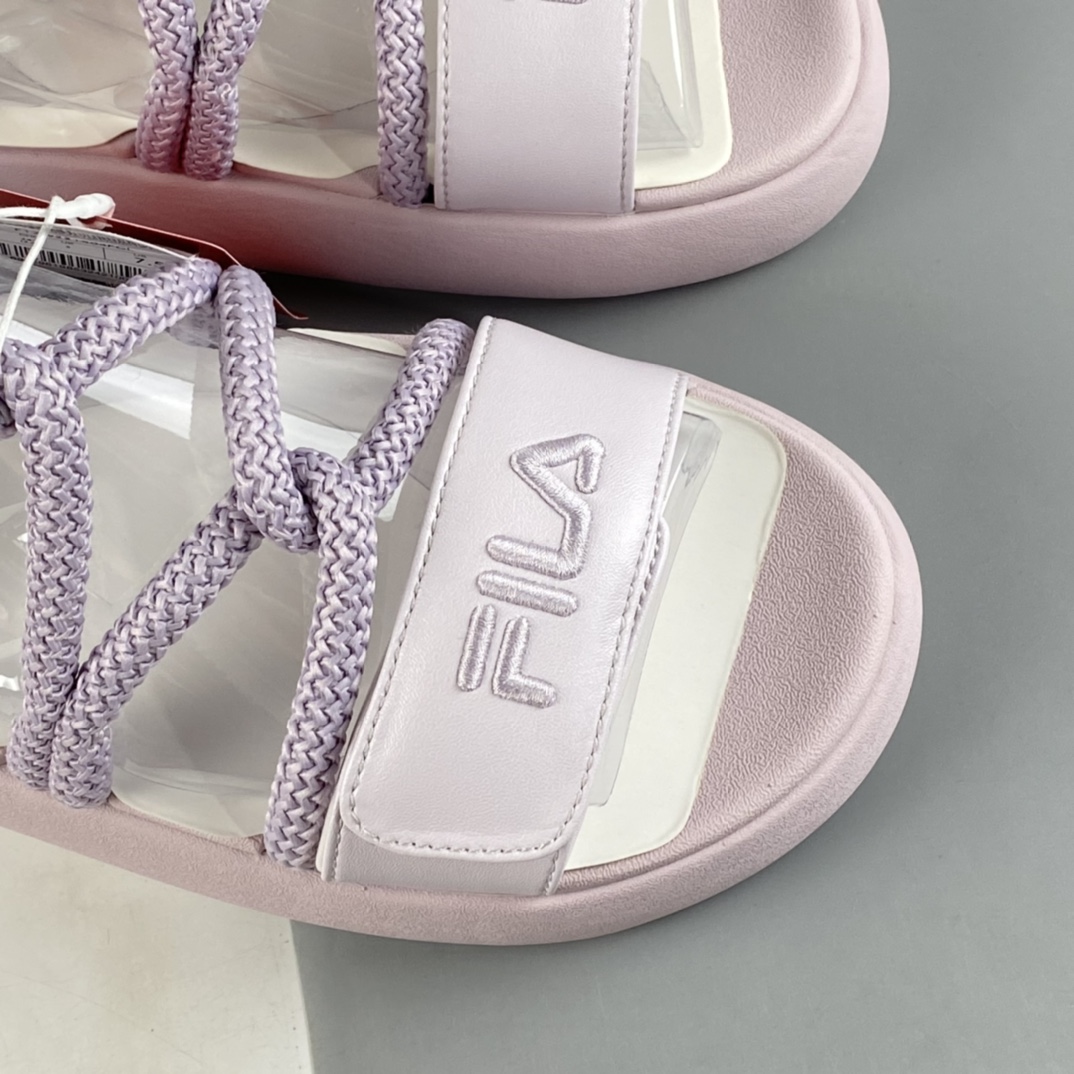 Fila Fila 2022 summer new modern donut series women's thick bottom casual beach slippers F12W221404FGL