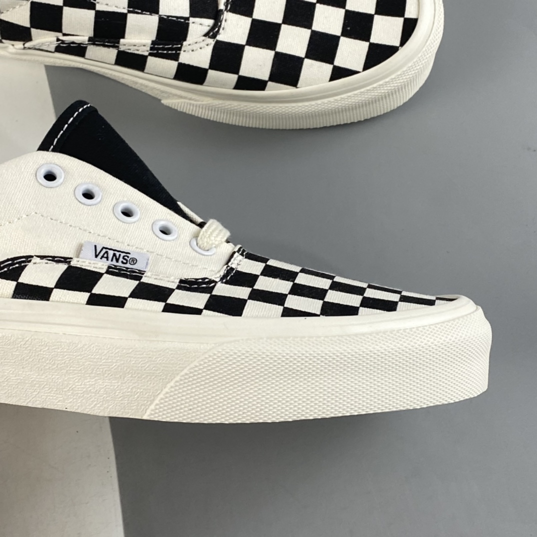 Vans Era stitching checkerboard black and white asymmetrical contrast color low-top casual shoes VN0A5JML1KP