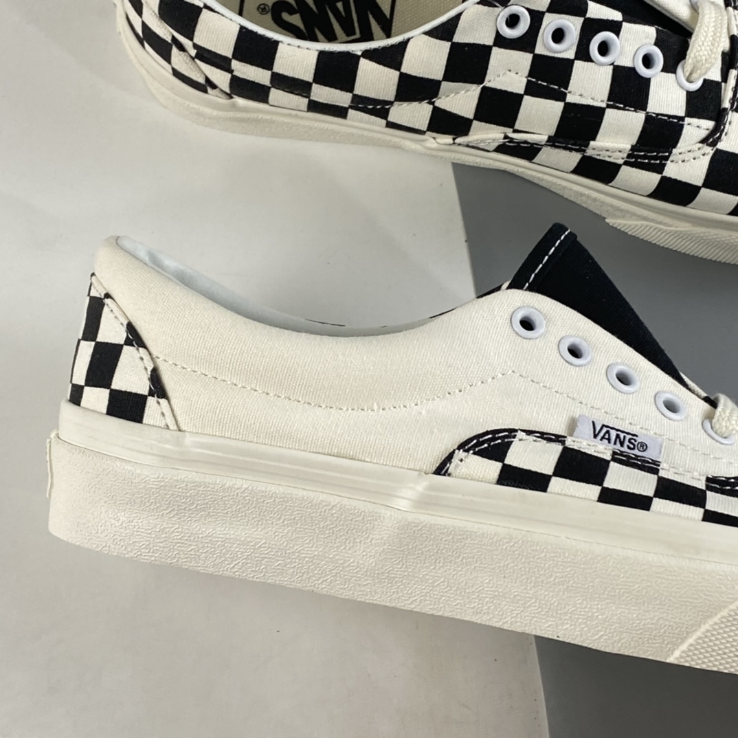 Vans Era stitching checkerboard black and white asymmetrical contrast color low-top casual shoes VN0A5JML1KP