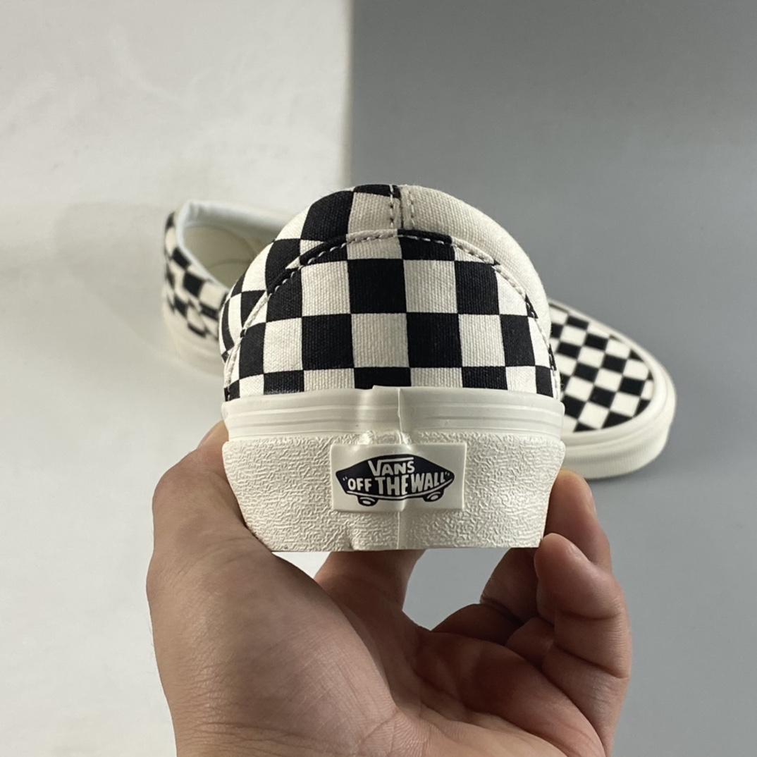 Vans Era stitching checkerboard black and white asymmetrical contrast color low-top casual shoes VN0A5JML1KP