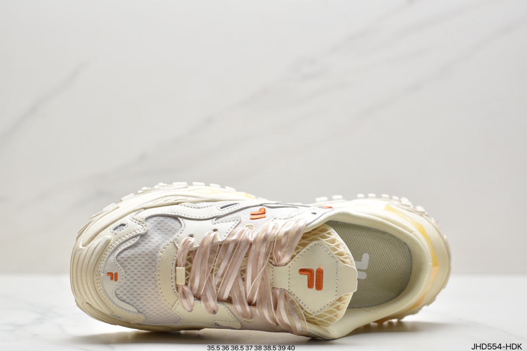 190 Fila Fusion 斐乐潮牌 Bianco Mule 一脚蹬厚底运动体闲鞋T12W231301FAR