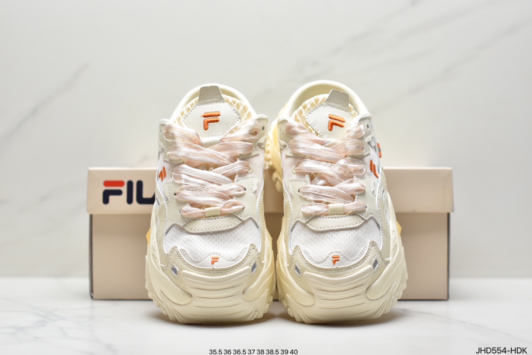 190 Fila Fusion 斐乐潮牌 Bianco Mule 一脚蹬厚底运动体闲鞋T12W231301FAR