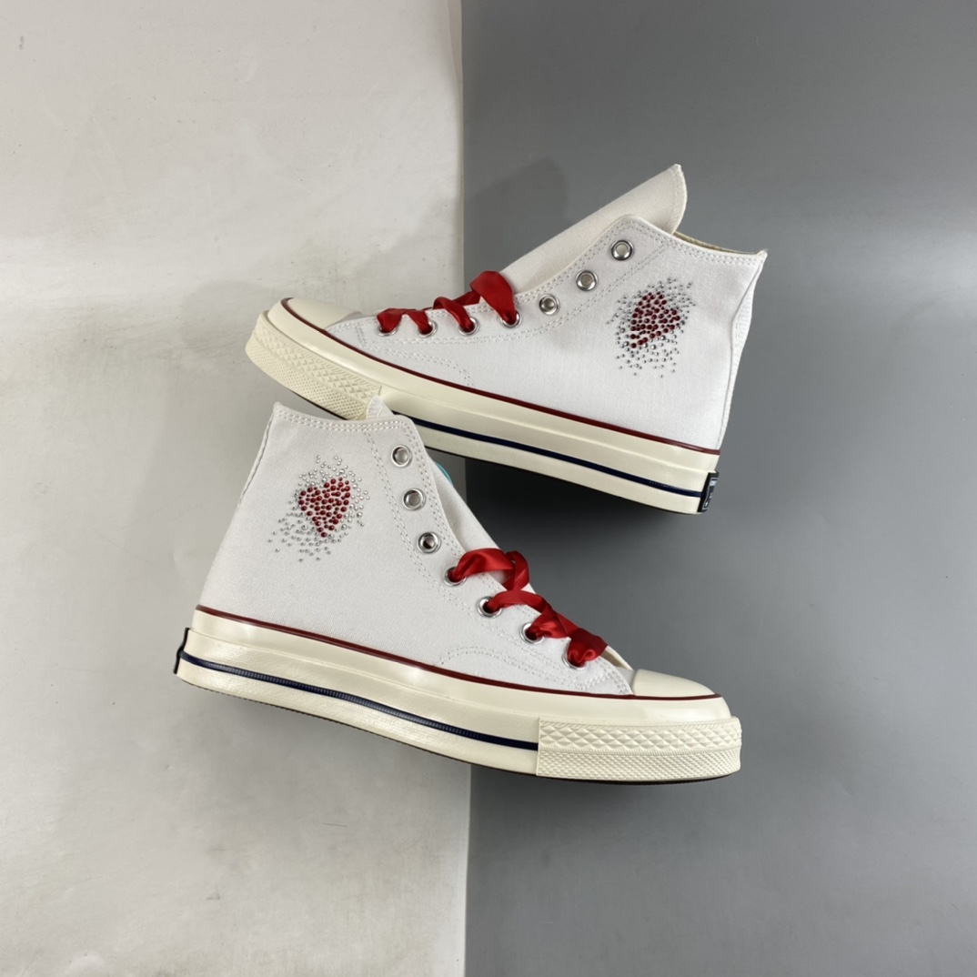 Converse Chuck Taylor All Star 1970s Rhinestone Heart