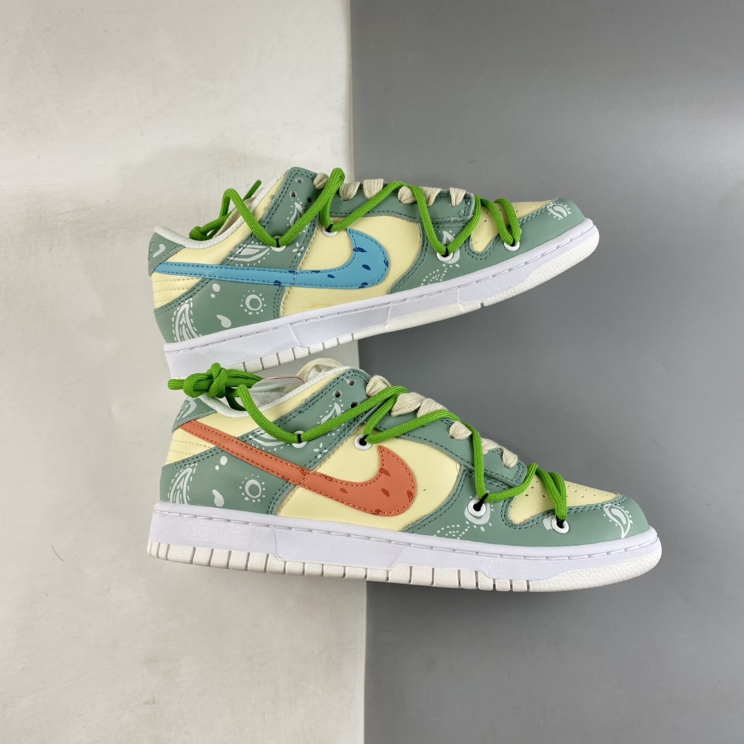 P380 Nike Dunk low 腰果花绑带解构 SB扣碎篮板时尚休闲板鞋 DH9765-100