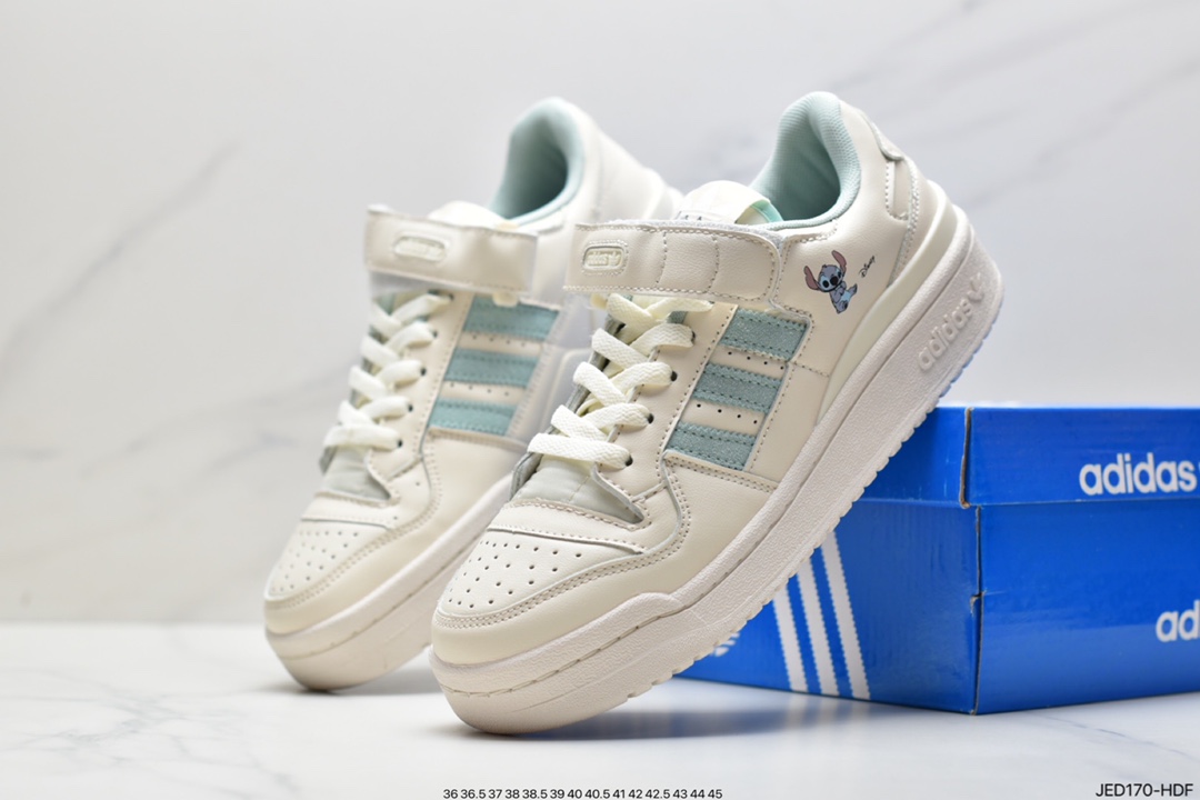 Adidas Adidas Clover Originals Forum 84 Low Roman Series Velcro Low Help