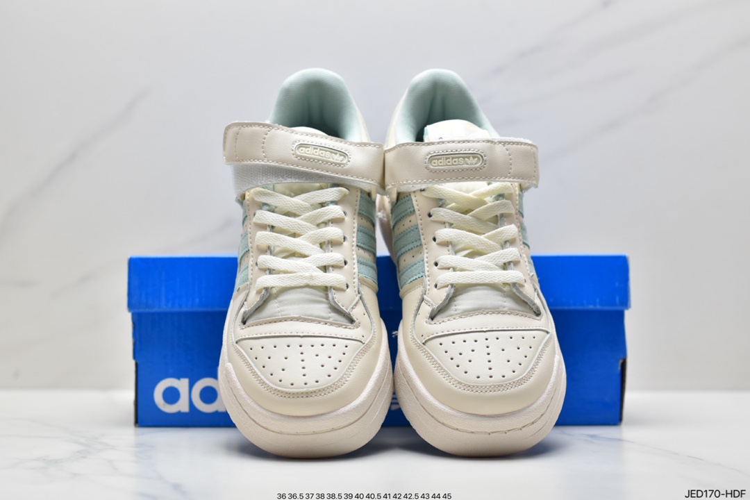 Adidas Adidas Clover Originals Forum 84 Low Roman Series Velcro Low Help