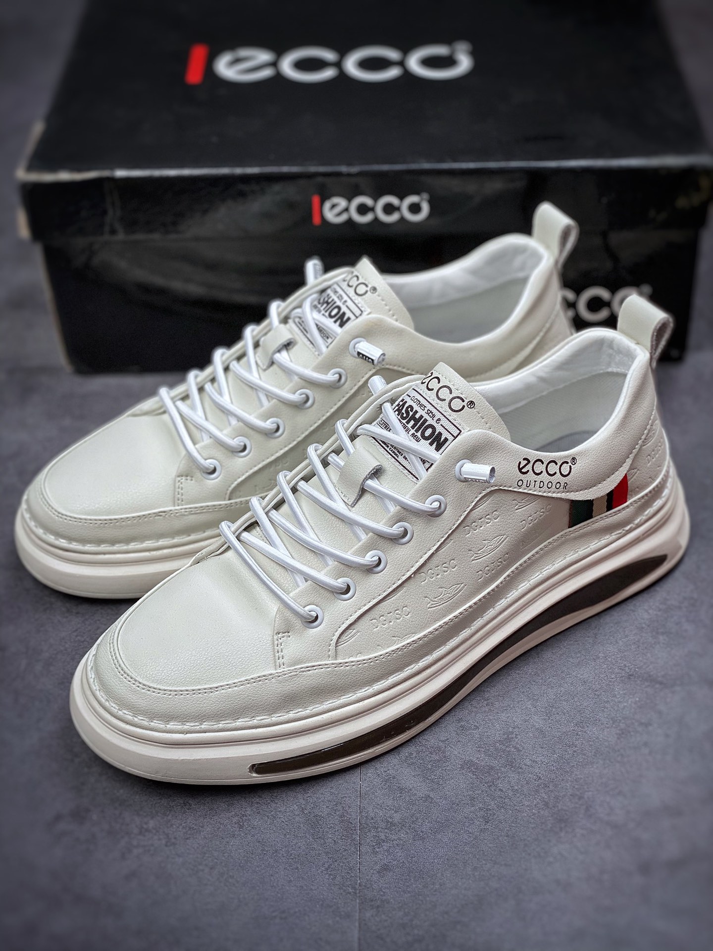 ECCO love step Huang Jingyu the same casual small leather shoes