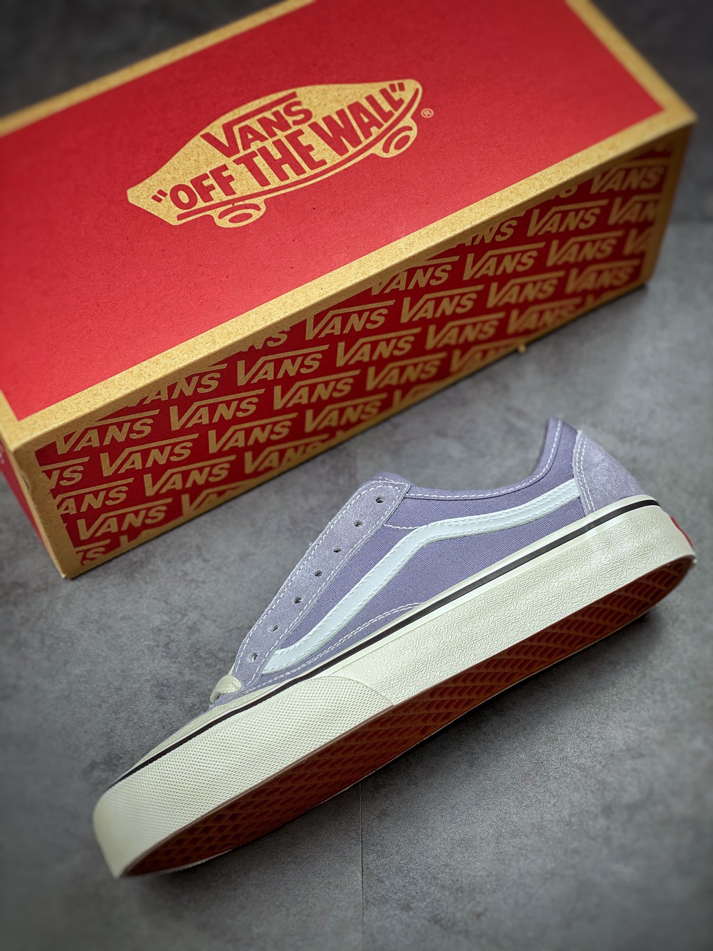 Vans Style 36 Decon SF Vans Haze Gray Purple Half Moon Baotou Vulcanized Sneakers