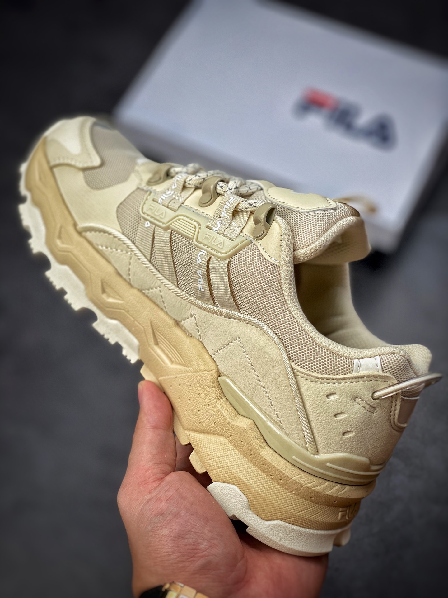 FILA Fila official TREK star daddy shoes summer casual fashion men's and women's sports shoes tide F12M124161FAN