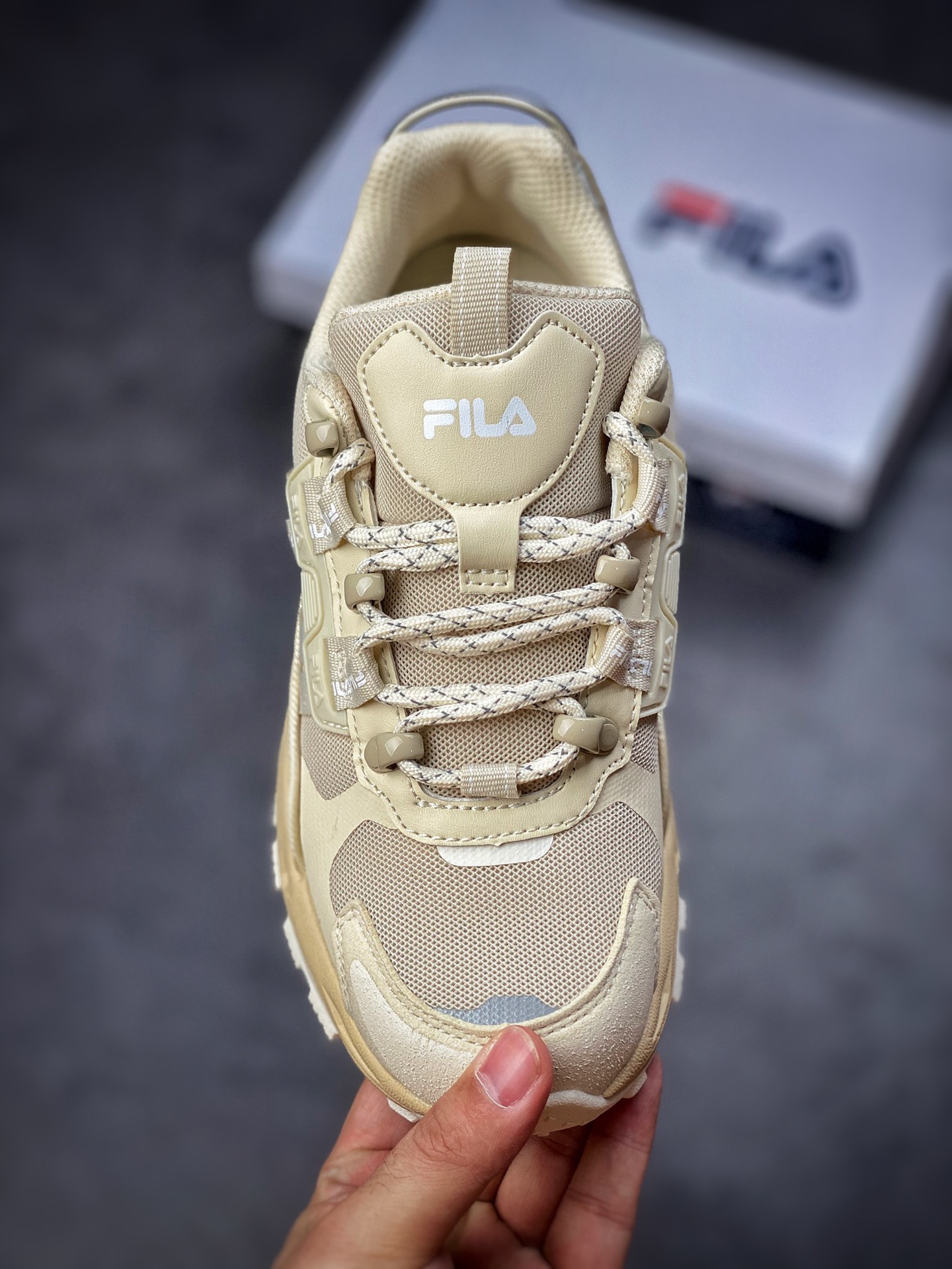 FILA Fila official TREK star daddy shoes summer casual fashion men's and women's sports shoes tide F12M124161FAN