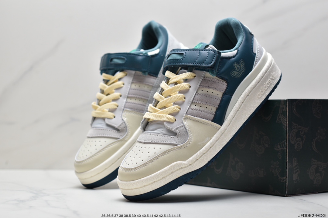 Adidas Adidas Clover Originals Forum 84 Low Rome series Velcro low-top retro lace-up all-match casual sports sneakers