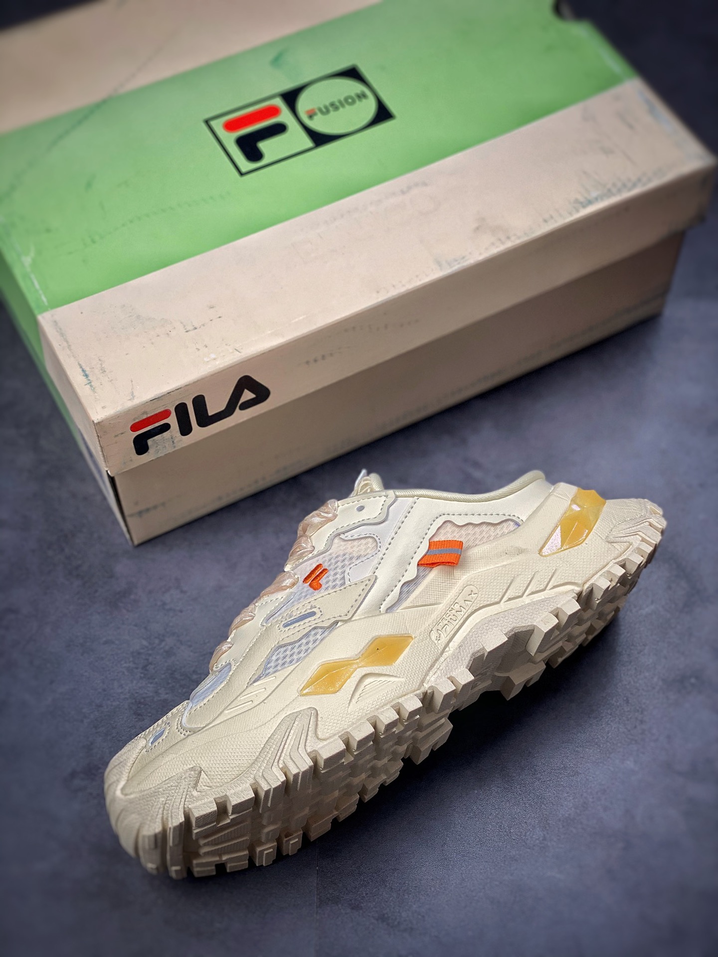 FILA FUSION Hard Candy Series New Casual Platform Shoes BIANCO T12W231301FAR