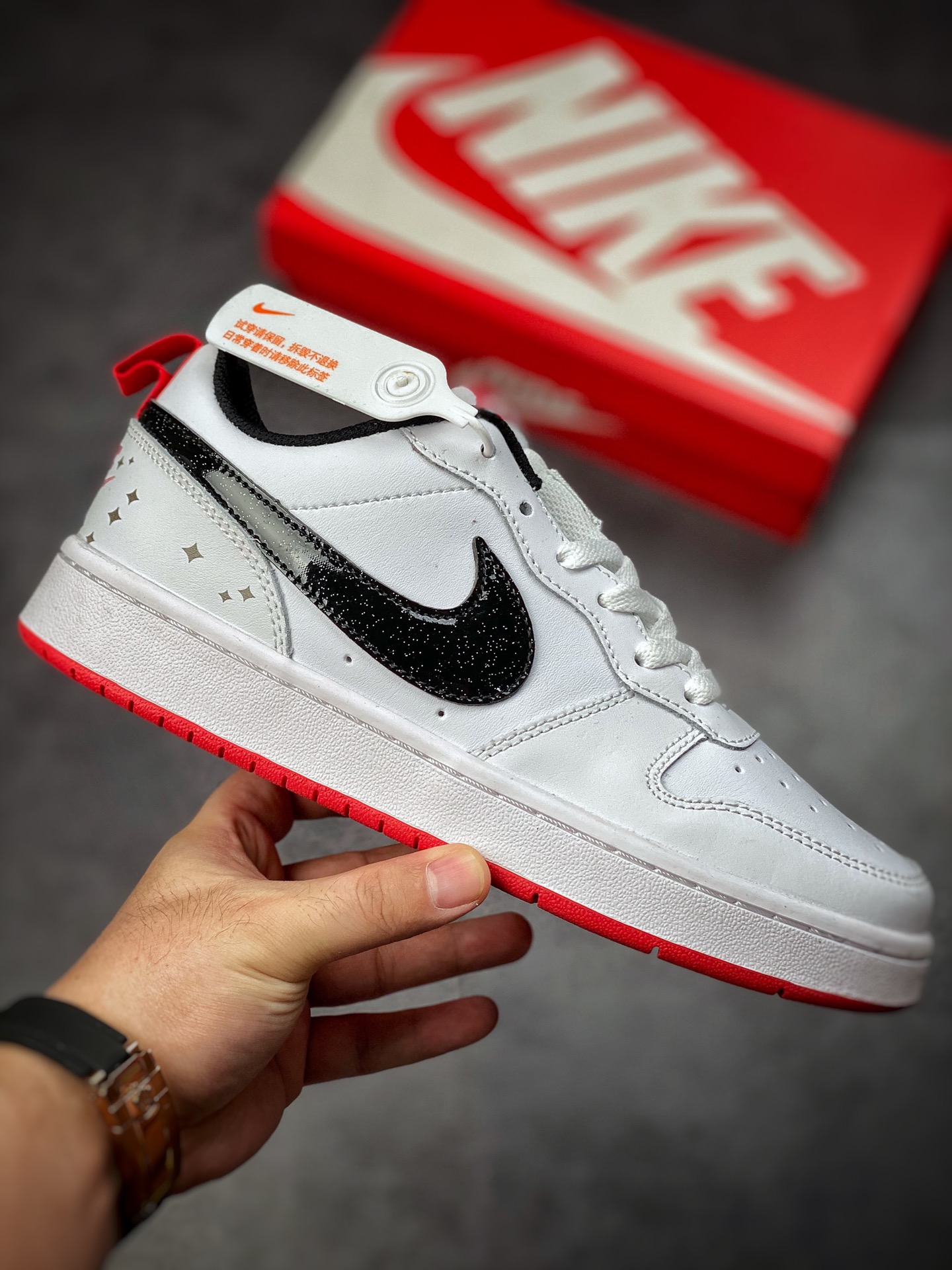 Exclusive development chip version Korea original single Nike Court Borough Low 2 FP exclusive full head layer version DM0110-100