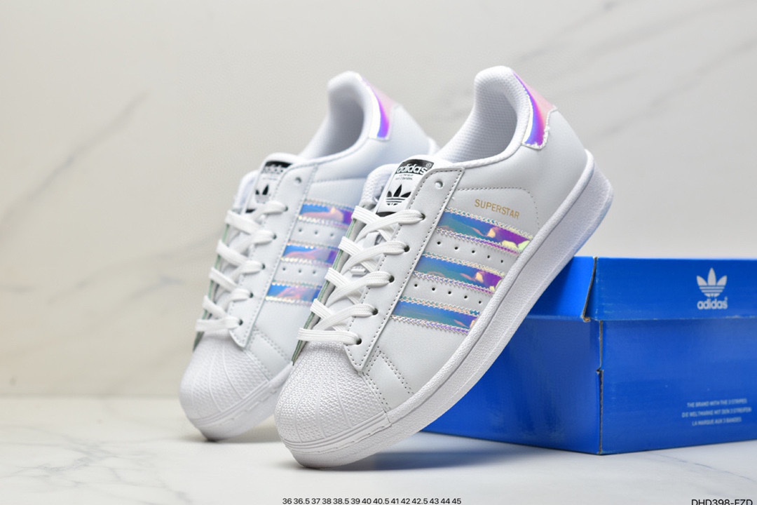 adidas adidas Clover Originals Superstar ”White/Black/Gold” Shell Head Classic All-match Casual Sports Sneakers GY5986