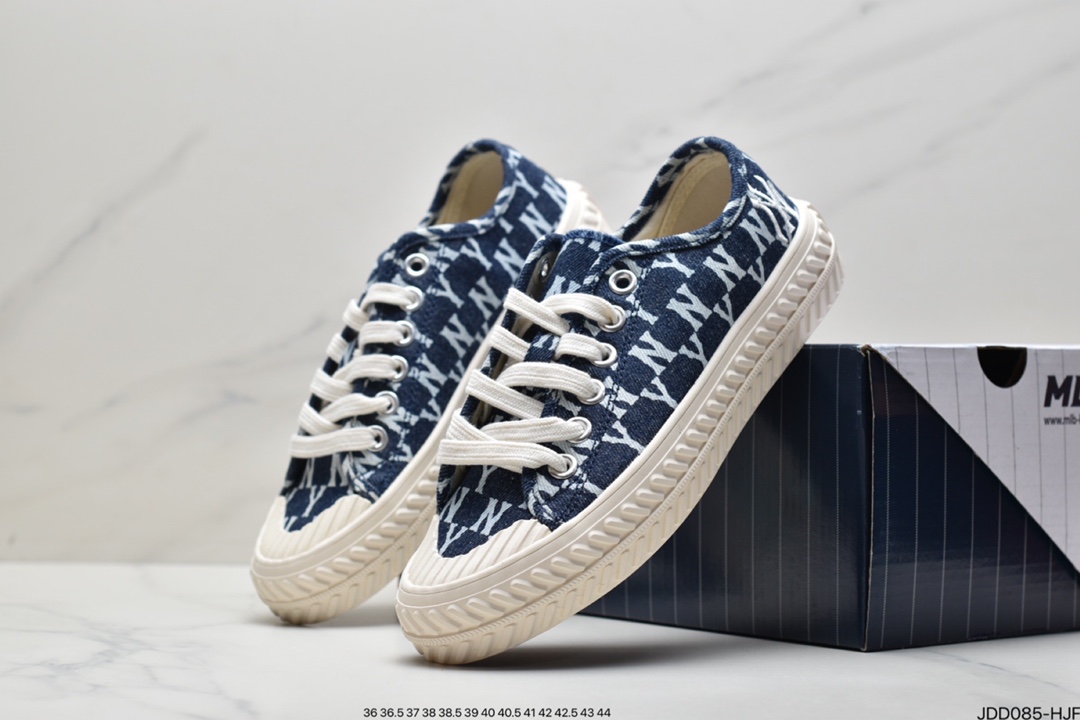 Baseball League MLB PLAY BALL series men and women biscuit shoes couple NY Yankees retro low canvas