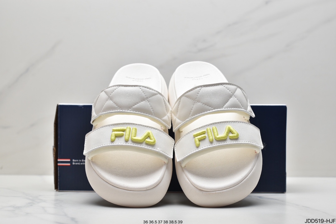 Fila FILA TAPER Fila open-toed sports slippers memory foam insole Velcro fabric material