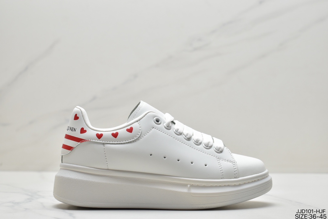 Italian luxury brand Alexander McQueen Alexander McQueen Sole Leather Sneakers low help 553770 WHGP790 9063