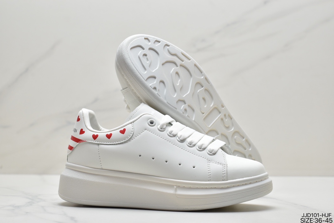 Italian luxury brand Alexander McQueen Alexander McQueen Sole Leather Sneakers low help 553770 WHGP790 9063