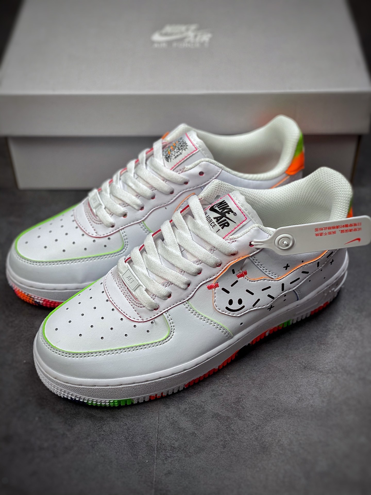 220 Nike Air Force 1 Low 07 白彩糖果云朵DV1366-111