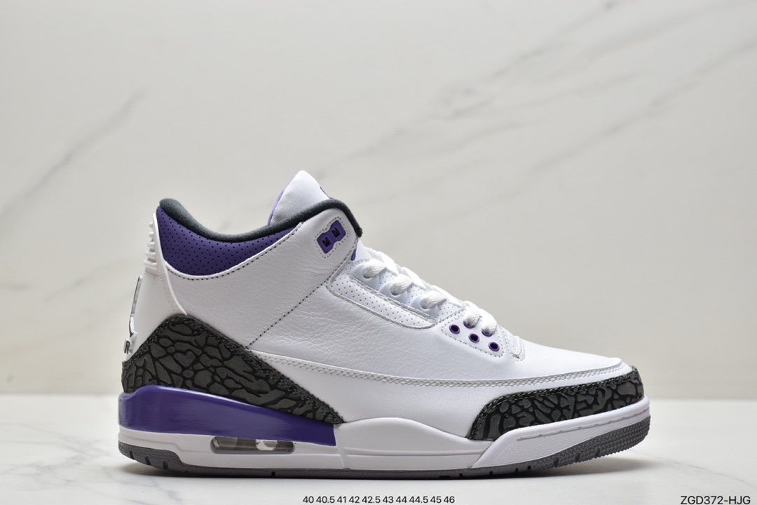 290 耐克Nike Air Jordan 3”Dark Iris”迈克尔·乔丹AJ3代中帮复古休闲运动文化篮球鞋CT8532-105