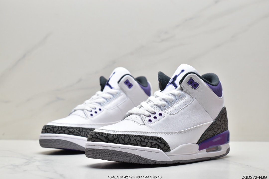 290 耐克Nike Air Jordan 3”Dark Iris”迈克尔·乔丹AJ3代中帮复古休闲运动文化篮球鞋CT8532-105