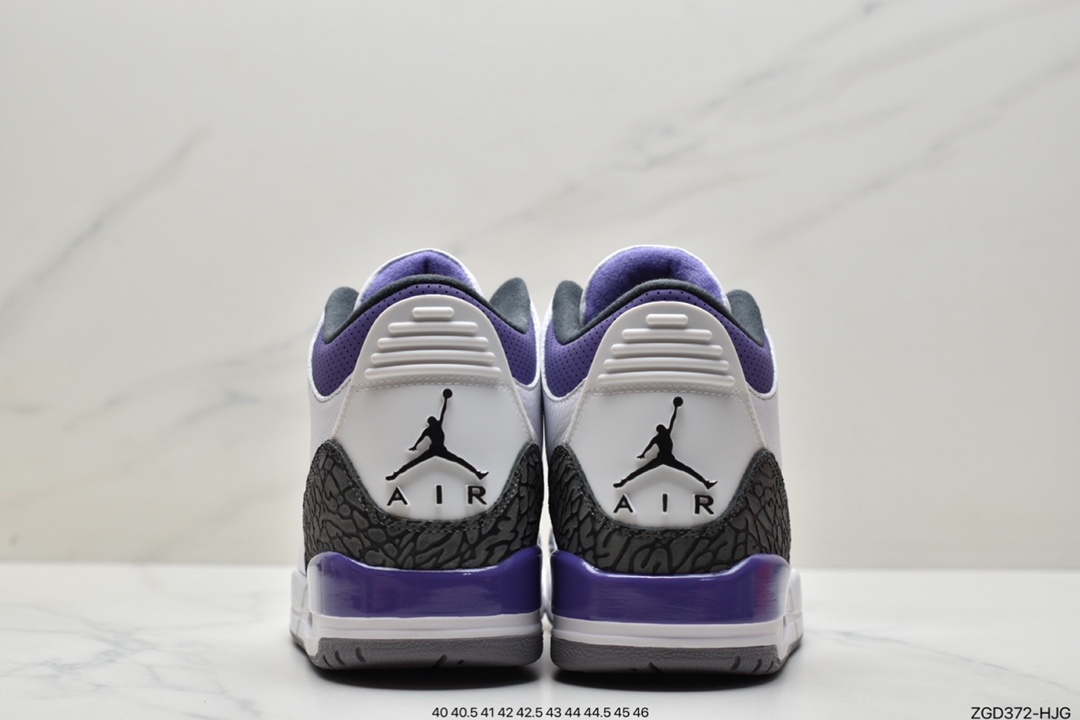 290 耐克Nike Air Jordan 3”Dark Iris”迈克尔·乔丹AJ3代中帮复古休闲运动文化篮球鞋CT8532-105