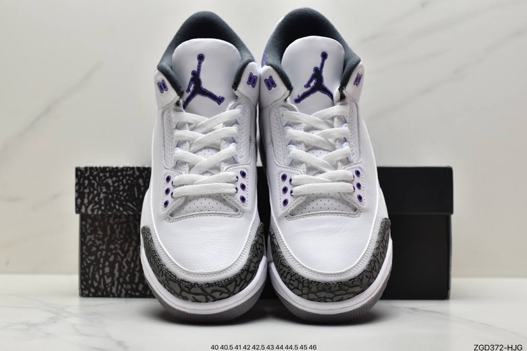 290 耐克Nike Air Jordan 3”Dark Iris”迈克尔·乔丹AJ3代中帮复古休闲运动文化篮球鞋CT8532-105